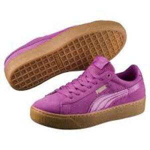 Puma Vikky Platfform Women's Vibrant Purple Berry Sneakers